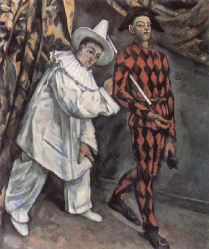 Paul Cezanne Pierrot and Harlequin China oil painting art